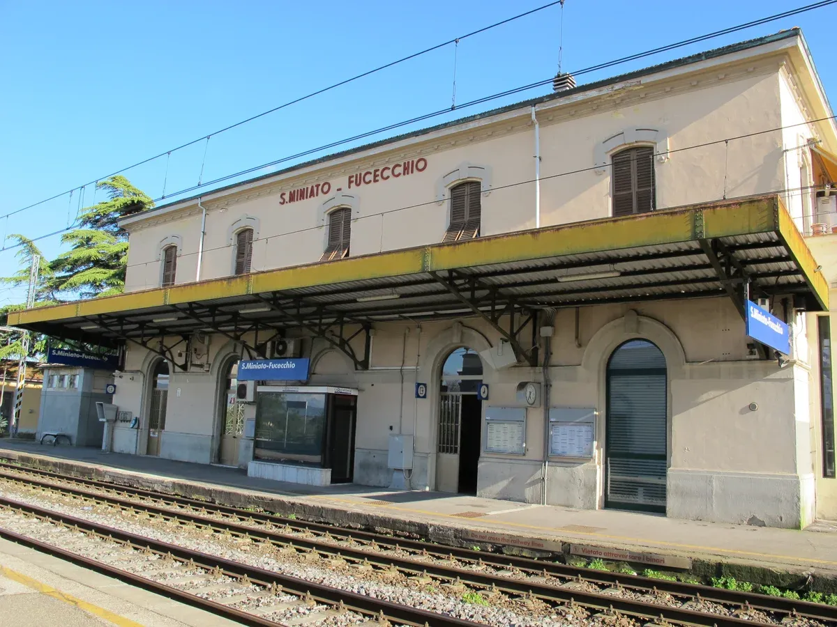 San Miniato-Fucecchio railway station, the train stop for truffle hunting in Tuscany around San Miniato